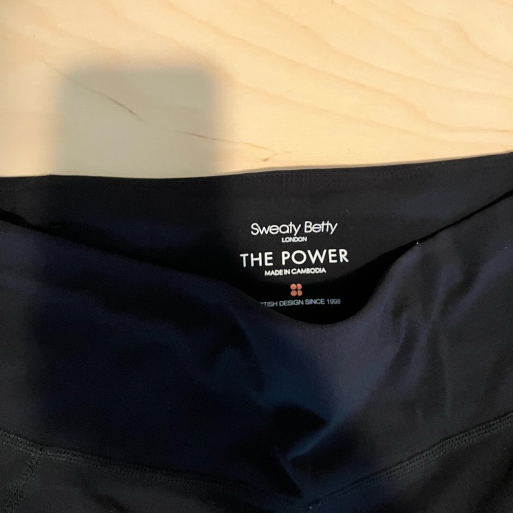 Sweaty Betty Black The Power Leggings | Full Length Mid Rise | Pocket | Size S - Picture 5 of 7
